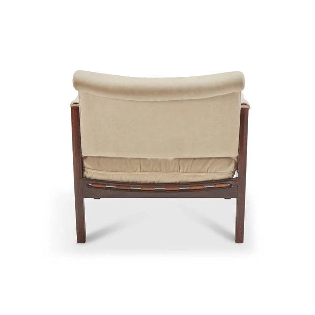 1960s 1960s Elegant Caned Lounge Chair in the Style of Dunbar For Sale - Image 5 of 8