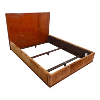Ralph Lauren Queen Suede Bed For Sale