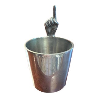 Antique Abercrombie & Fitch Co. By James Dixon & Sons "One Finger" Jigger / Shot For Sale