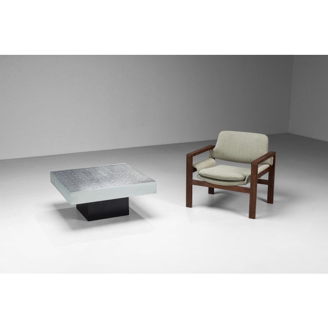 Black Etched Coffee Table by Bernhard Rohne, 1970s For Sale - Image 8 of 15