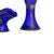 Glass and Crystal Vases and Flower Stand, Set of 3 For Sale - Image 5 of 6