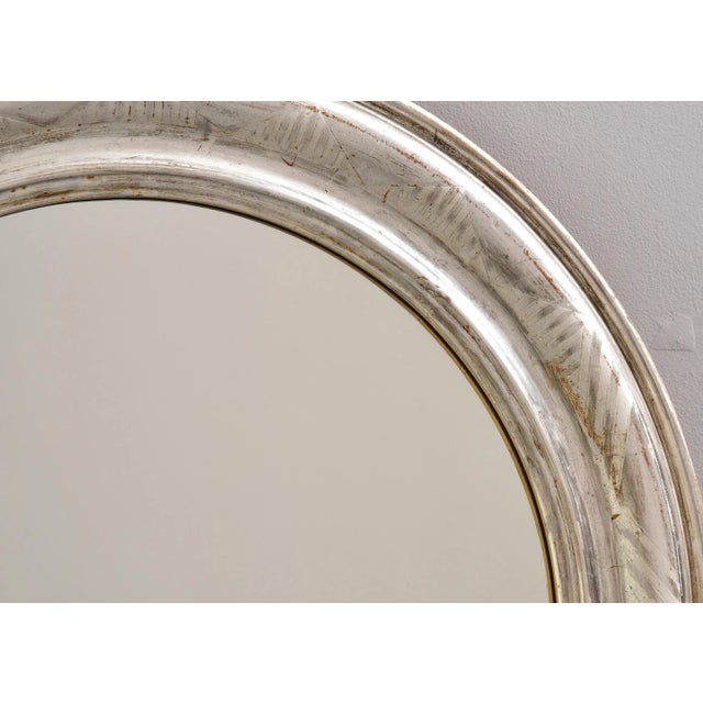 19th Century French Silver Gilt Louis Philippe Mirror For Sale - Image 4 of 10