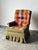 Mid-Century Modern Olive Tweed Swivel Rocker With Patchwork Plaid Upholstery, 1970s For Sale - Image 3 of 18