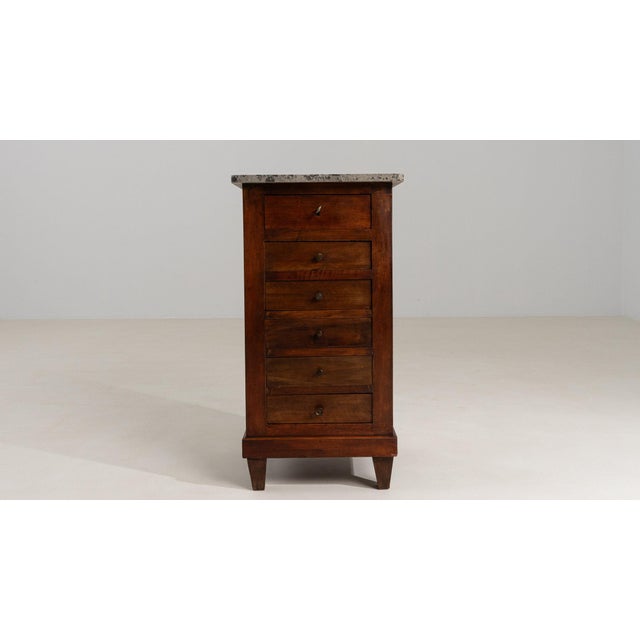 19th Century France Brown Wood Chests of Drawers For Sale - Image 9 of 11