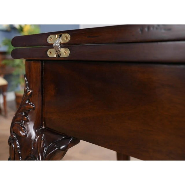Niagara Furniture Mahogany Game Table For Sale - Image 4 of 11