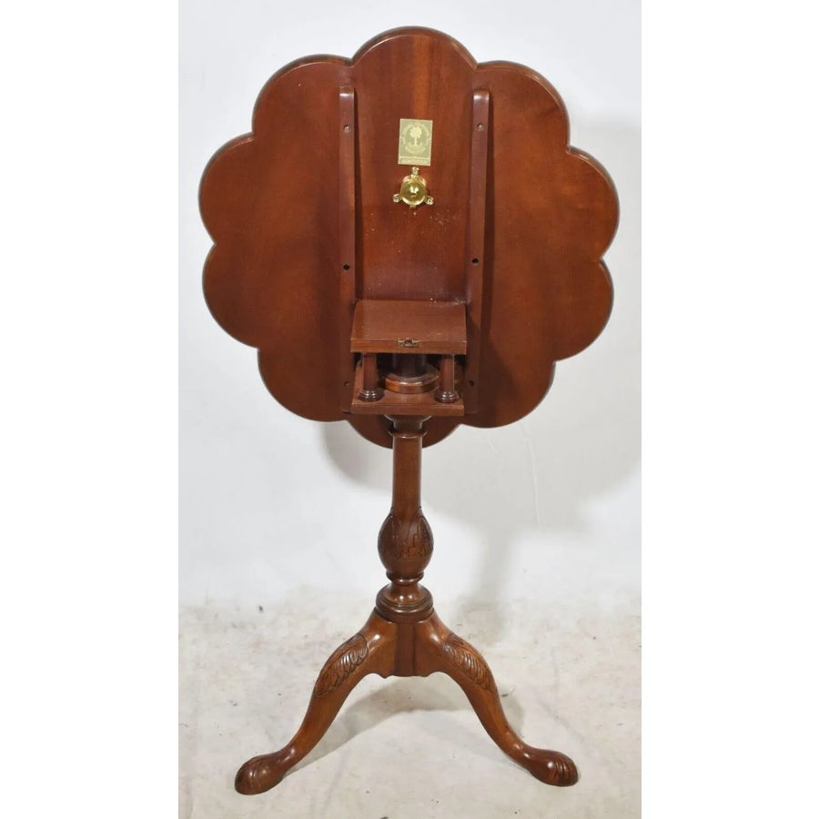 Baker HISTORIC CHARLESTON ティルトトップテーブル 猫脚 Baker Historic Charleston Collection Mahogany Carved