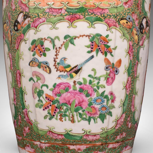 Red Tall Antique Famille Rose Vase, Chinese, Ceramic, Qing, Centrepiece, Victorian For Sale - Image 8 of 12