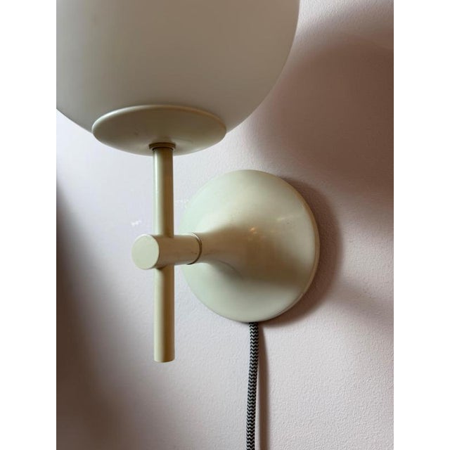 White White Opal Glass Wall Lamp by Max Bill for Temde For Sale - Image 8 of 11