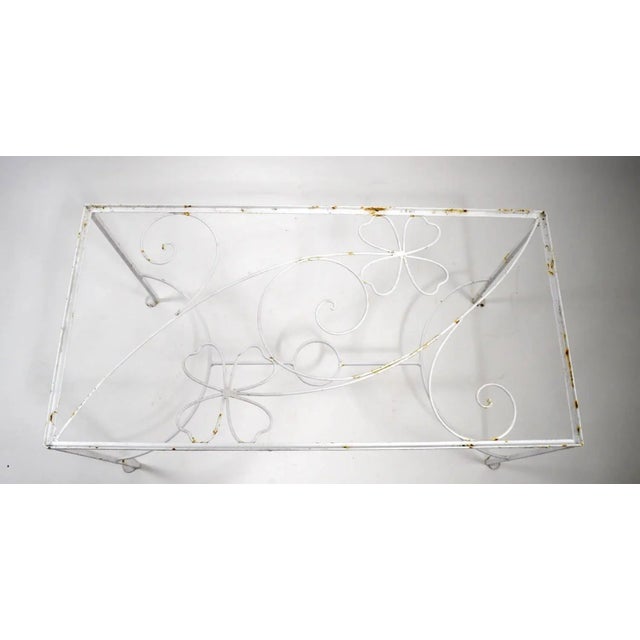 Vintage Weinberg Style Wrought Iron Table For Sale - Image 4 of 9