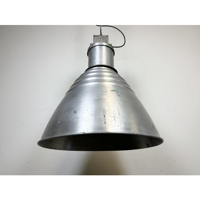 Large Industrial Aluminium Pendant Light from Elektrosvit, 1960s For Sale - Image 11 of 18