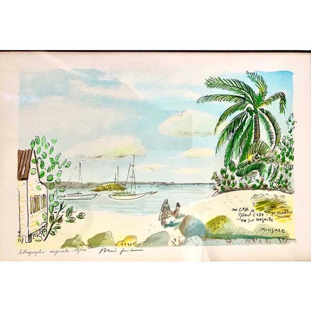 Coastal French Alexandre Minguet (1937-1996) Signed Prints of the Caribbean -- Set of 3 For Sale In New York - Image 6 of 12