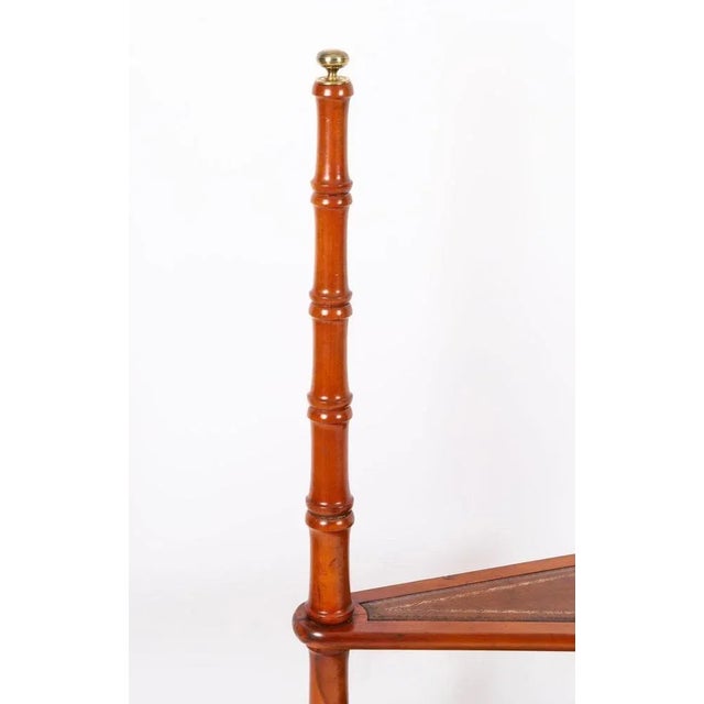 Brown Vintage Spiral Library Steps in Mahogany, 20th Century For Sale - Image 8 of 13