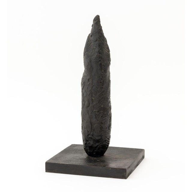 Metal Joseph L. Gardella Abstract Black Patinated Bronze Sculpture For Sale - Image 7 of 8