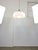 Silver Large Space Age Pendant Light in White from Guzzini, 1970s For Sale - Image 8 of 18