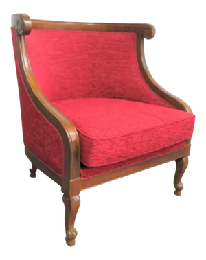 20th Century Louis XV Style Cherry Club Chair