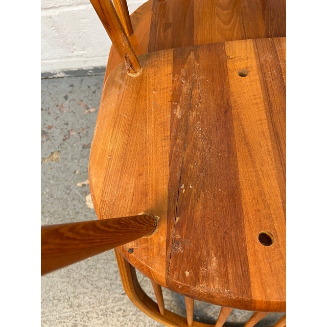 Mid-Century Scandinavian Spindle-Back Dining Chairs by Kvist Møbler For Sale - Image 13 of 14