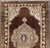 Shabby Chic Mid 20th Century Brown Background Floral Medallion Vintage Turkish Kars Rug in Ivory and Taupe For Sale - Image 3 of 14