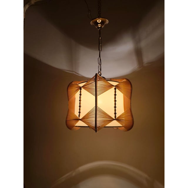Vintage Spanish Nordic Style Hanging Lamp, 1970s For Sale - Image 13 of 14