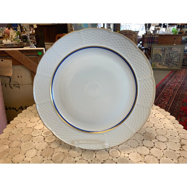 Late 20th Century Fine Bohemian White Porcelain Cake Plate For Sale - Image 5 of 5