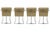 Lion in Frost Vintage Signed Lion in Frost Lucite and Leather Upholstered Dining Chairs, Set of 4, 1970's For Sale - Image 4 of 12