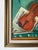 1960's Mid-Century G. Koloff Violin & Rose Still Life Painting – Framed For Sale - Image 9 of 12