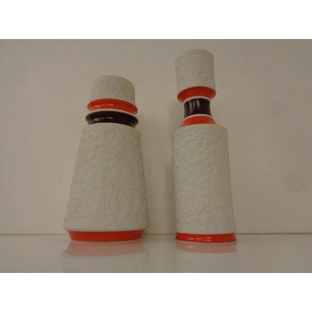 1960s Space Age Op Art Vases from Royal KPM, 1960s, Set of 2 For Sale - Image 5 of 14