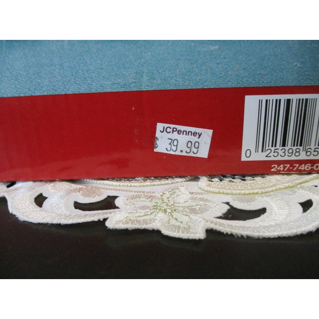 1970s Pfaltzgraff Winterberry Footed Dessert Bowls Painted Glass New in Box - Set of 4 For Sale - Image 4 of 15