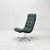 Mid-Century Dark Green Leather Lounge Chair, 1980s For Sale - Image 3 of 11