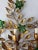 Light Green Maison Baguès Style 3 Lights Green Crystal Flowers Tole Bow Sconces, Circa 1940 For Sale - Image 8 of 13