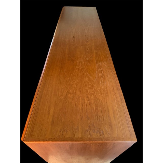 1970s Danish Teak Long Chest Vitre of Denmark For Sale - Image 12 of 12
