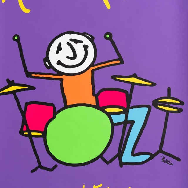 1990s 1998 Montreux Jazz Festival Poster by Phil Collins For Sale - Image 5 of 10
