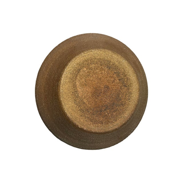Mid-Century Modern Vintage Mid Century Modern Studio Pottery Ceramic Plate Dish Glazed 1978 Signed Hoszti For Sale - Image 3 of 6