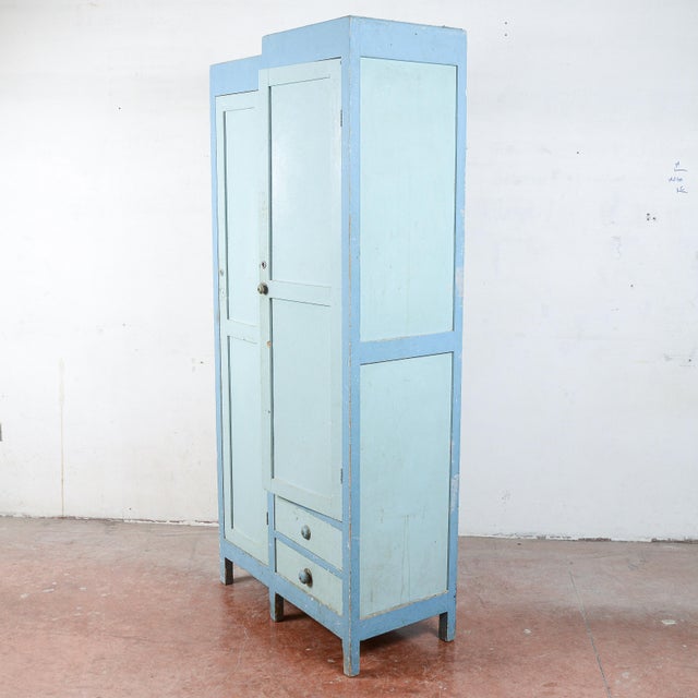 Wood Vintage Painted Kitchen Sideboard, 1950s For Sale - Image 7 of 9