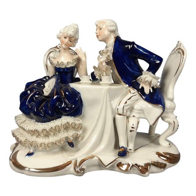 Porcelain Marquise and Marquis from Capodimonte, 1960s For Sale