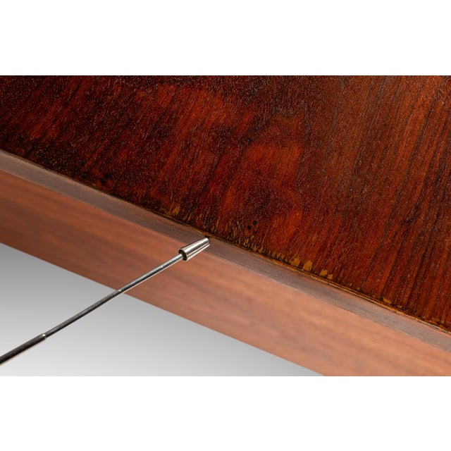 Rare Restored Substantial Mid-Century Modern Executive Desk in Walnut by Edward Wormley for Dunbar, Usa, C. 1950s For Sale - Image 11 of 18