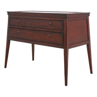 Henredon Rustic Finish 2 Drawer Serving Table For Sale