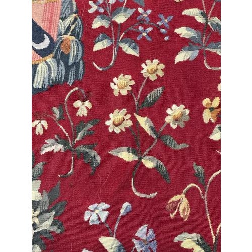 Antique French Handwoven Aubusson Tapestry, 1940s For Sale - Image 10 of 18
