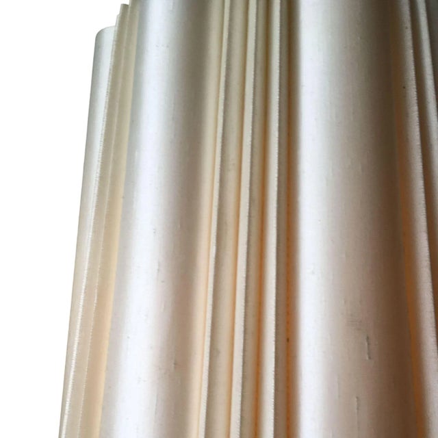 1950s Large Mid Century Ceramic "Infinity" Table Lamp W/ Shade by James Mont For Sale - Image 5 of 8