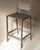 Contemporary Naturally Patinated Steel Bar Stool with Backrest by Dennis Kaiser For Sale - Image 3 of 8