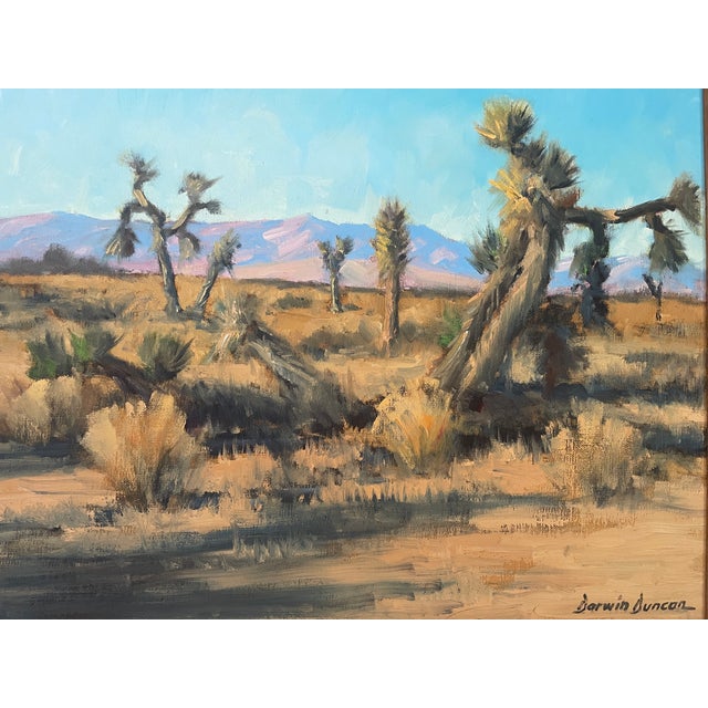 Darwin Duncan Southwest California Landscape with Joshua Trees Oil on canvas Signed lower right: Darwin Duncan 20 inches x...