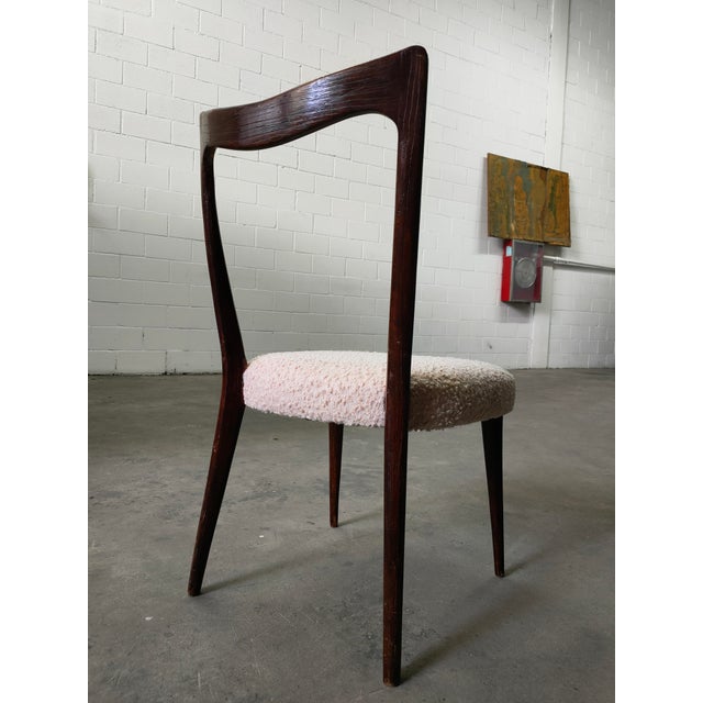 Mid-Century Modern Dining Chairs in Walnut, 1970, Set of 2 For Sale - Image 4 of 7