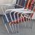 Mid-Century Modern Vintage Aluminum and Plastic Wire Armchairs from Scoubidou, 1950s, Set of 5 For Sale - Image 3 of 17