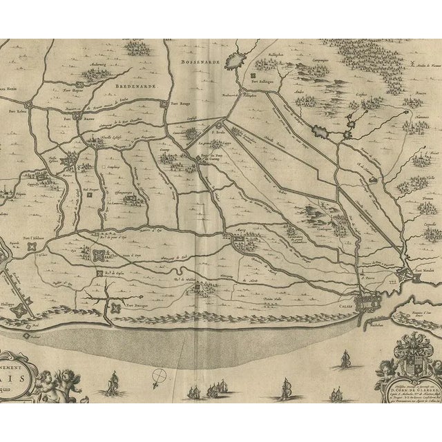 Antique Map of the North-Western Part of France by Janssonius, 1657 For Sale - Image 4 of 5
