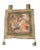 Set of two large vintage French-style tapestry wall hangings, each richly woven with romantic Rococo-inspired scenes: •...