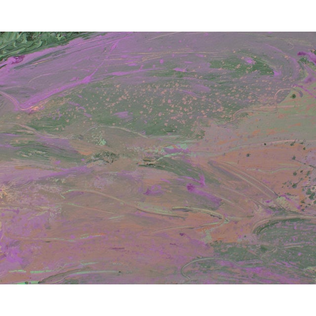 Abstract 1980s Acrylic Abstract Landscape Painting by Harry Hilson For Sale - Image 3 of 7