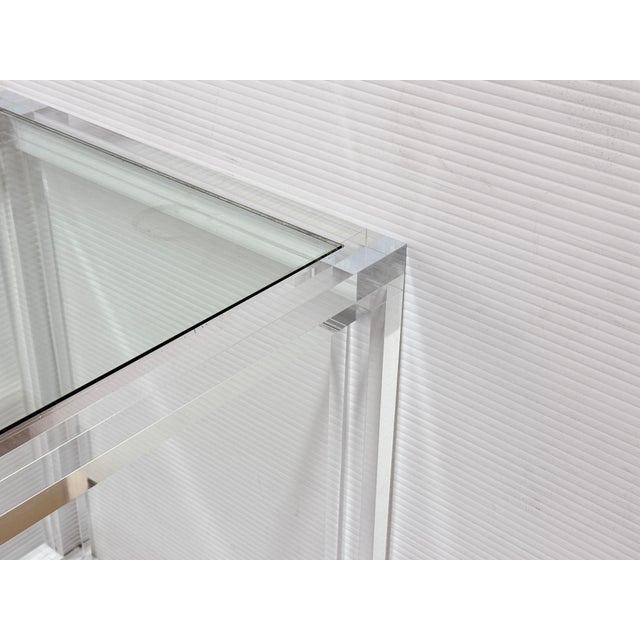 2020s Interlude Home Ava Desk/Console, Acrylic For Sale - Image 5 of 13