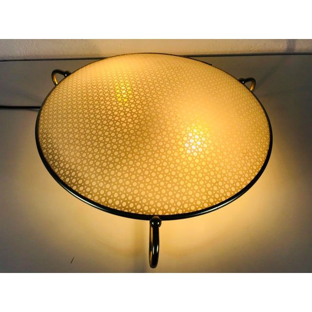 German Brass & Plastic Ceiling Lamp from Erco, 1960s For Sale - Image 4 of 10