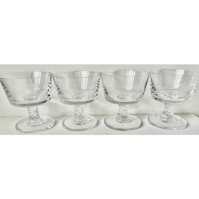 This gorgeous set 0f 4 Dansk crystal compotes are made in France and designed by noted designer, Jens Quistgaard. Features...