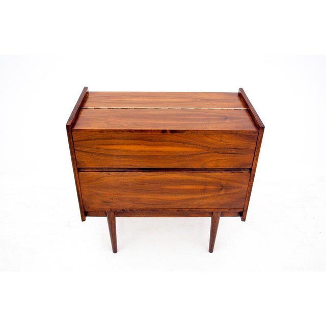 Chest of drawers - bar, Bytom Furniture Factory, Poland, 1960s. The furniture has the original manufacturer's sticker....