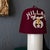 Masonic Shriner Hillah Fez of Burgundy Wool Sequins and Tassel For Sale - Image 13 of 18